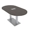 Skutchi Designs 33.5 in W, 69.5 in L, 29 in H, Engineered Wood Top, Brown HAR-RAC-34X70-DOU-ELEC-XD1025 - alternate 1